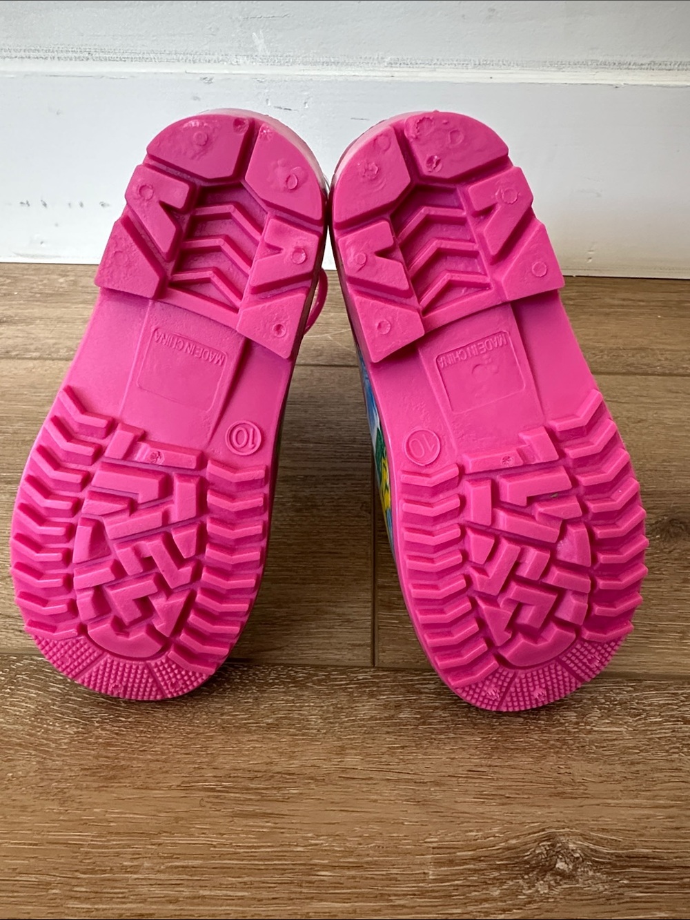 Girls Tropical Rain Boots Waterproof Rubber Size 10 NWT Pink Handles - Picture 5 of 7